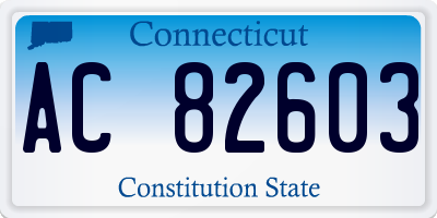 CT license plate AC82603