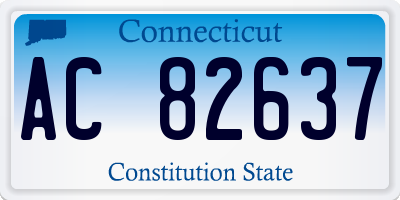 CT license plate AC82637