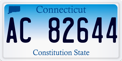 CT license plate AC82644