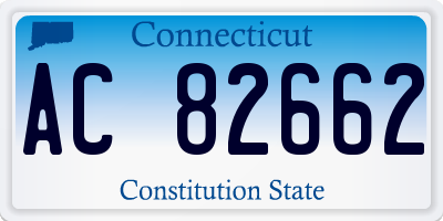CT license plate AC82662