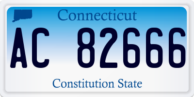 CT license plate AC82666