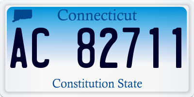 CT license plate AC82711
