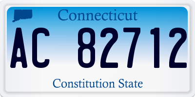 CT license plate AC82712