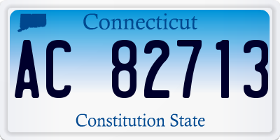 CT license plate AC82713