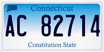 CT license plate AC82714
