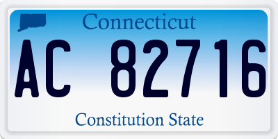 CT license plate AC82716