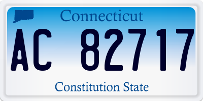 CT license plate AC82717