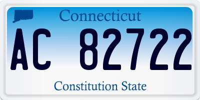 CT license plate AC82722