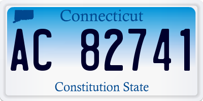 CT license plate AC82741