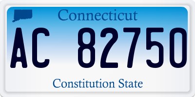 CT license plate AC82750