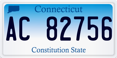 CT license plate AC82756
