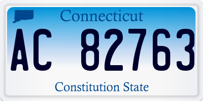 CT license plate AC82763