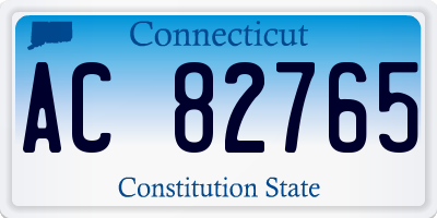 CT license plate AC82765