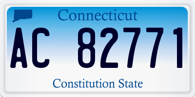 CT license plate AC82771
