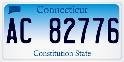 CT license plate AC82776