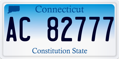 CT license plate AC82777