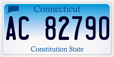 CT license plate AC82790