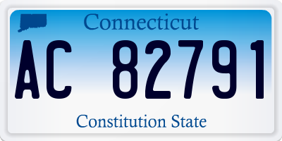 CT license plate AC82791