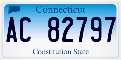 CT license plate AC82797
