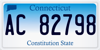 CT license plate AC82798