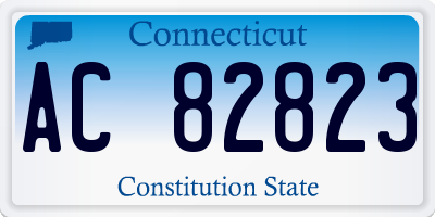 CT license plate AC82823