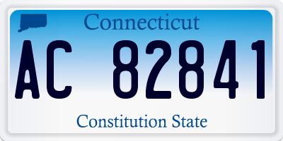 CT license plate AC82841