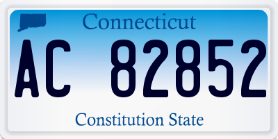 CT license plate AC82852