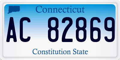 CT license plate AC82869
