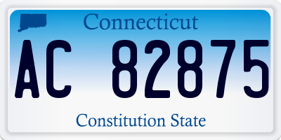 CT license plate AC82875