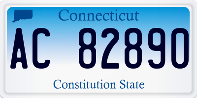 CT license plate AC82890