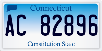 CT license plate AC82896