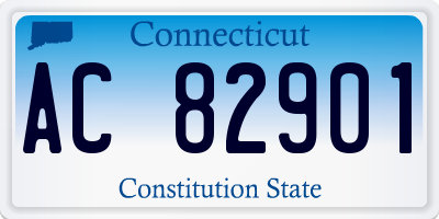 CT license plate AC82901