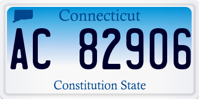CT license plate AC82906