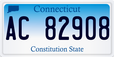 CT license plate AC82908