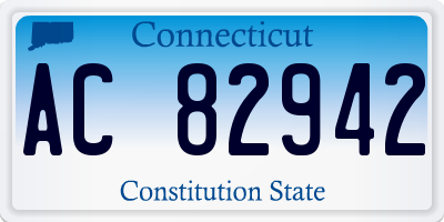 CT license plate AC82942