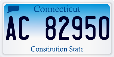 CT license plate AC82950