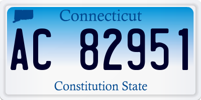 CT license plate AC82951