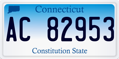 CT license plate AC82953