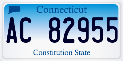 CT license plate AC82955