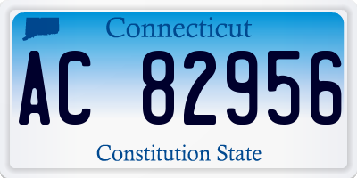 CT license plate AC82956