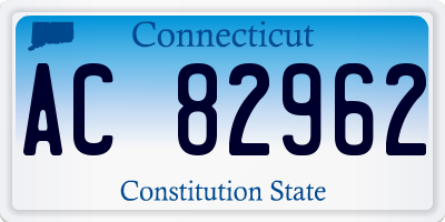 CT license plate AC82962