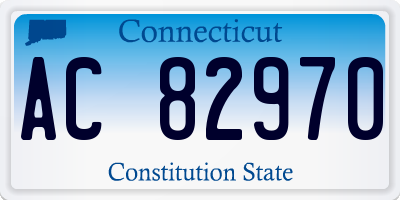 CT license plate AC82970