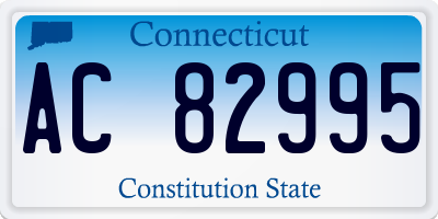 CT license plate AC82995