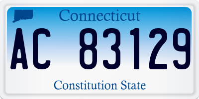 CT license plate AC83129