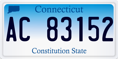 CT license plate AC83152