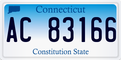 CT license plate AC83166