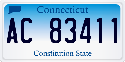 CT license plate AC83411
