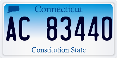 CT license plate AC83440