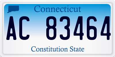CT license plate AC83464
