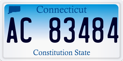 CT license plate AC83484